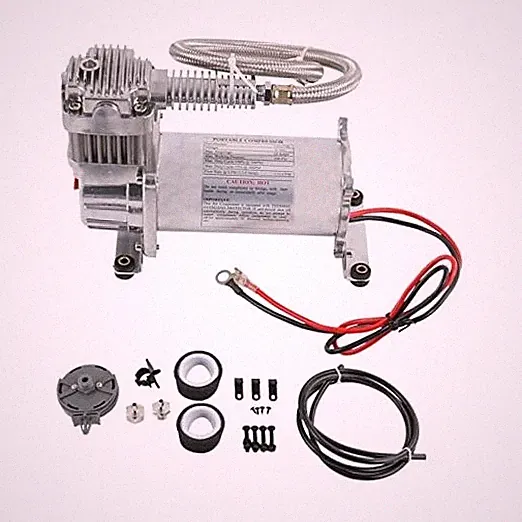 12V 444C 200 PSI Chrome Air Compressor for Auto/Motorcycle 1Pc