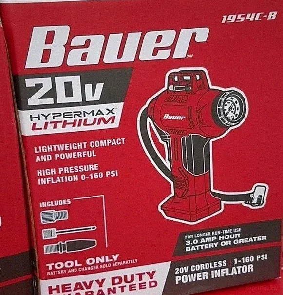 20V Cordless Inflator Portable Air Compressor High Pressure 0-160 PSI Tool Only