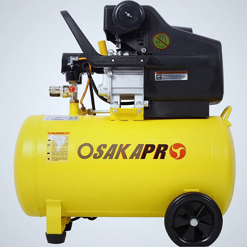 4.5HP Horizontal Air Compressor, 13 Gal. Tank, Oil-Lubricated & Wheels