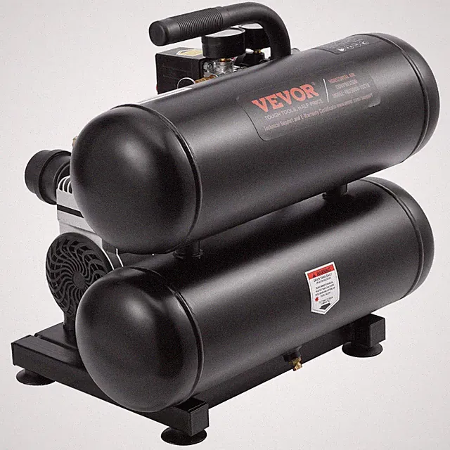 Oil-Free Horizontal Compressor 4.6gal 90PSI 2.2CFM Streamlined