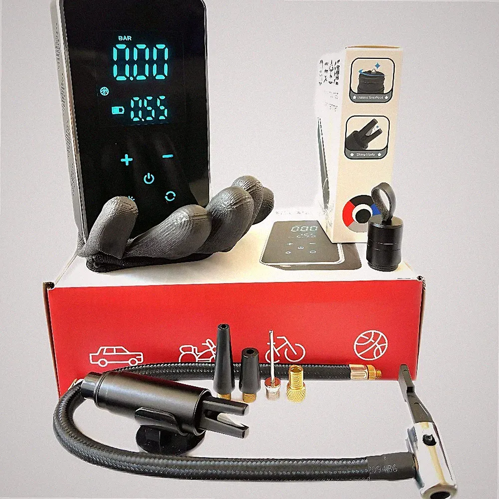 Portable 12v air Compressor Complete Road Side Kit