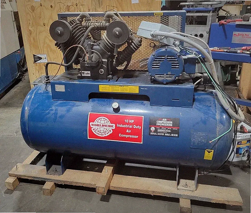 World Wide Air compressor 10 HP, 3PH, Inv 48096